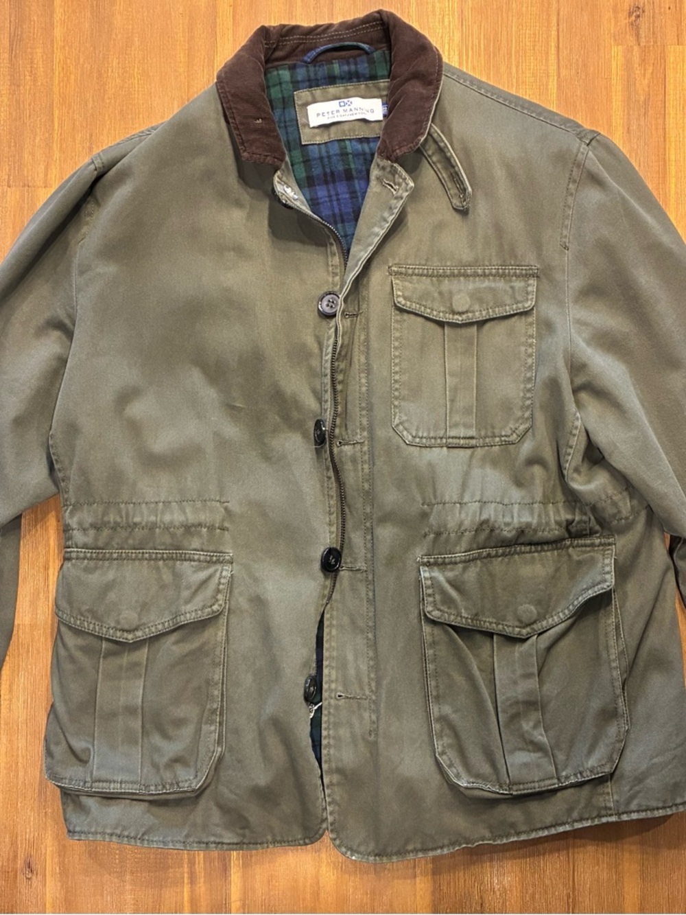 Peter Manning NY Waxed Jacket Olive 2X | Field Jacket | Primaloft Lined Style